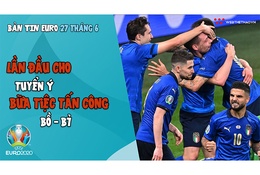NHỊP ĐẬP EURO 2021 | Bản tin ngày 27/6: Lần đầu cho tuyển Ý, chờ đợi bữa tiệc tấn công Bồ - Bỉ