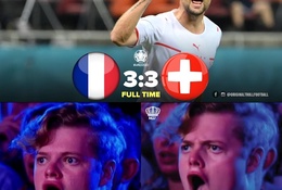 Ảnh chế EURO: Gà trống Gaulois gáy to, nhưng không bằng tiếng chuông đồng hồ Thuỵ Sỹ