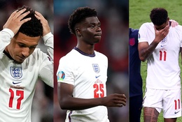 Saka, Rashford và Sancho bị CĐV Anh phân biệt chủng tộc