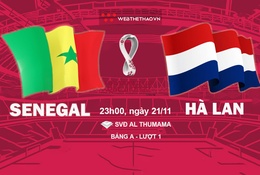 Tỷ lệ kèo Senegal vs Hà Lan, World Cup 2022, 23h00 ngày 21/11
