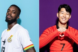 Đội hình ra sân chính thức trận Hàn Quốc vs Ghana: Kudus đấu Son Heung-min
