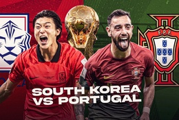 Đội hình ra sân chính thức trận Hàn Quốc vs Bồ Đào Nha: Ronaldo ra sân từ đầu