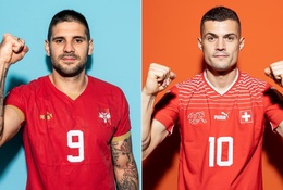 Đội hình ra sân chính thức trận Serbia vs Thụy Sĩ: Gà son trở lại