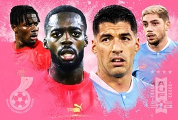 Đội hình ra sân chính thức trận Ghana vs Uruguay: Luis Suarez đá chính