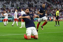 Giroud ghi bàn thắng lịch sử cho Pháp để vượt qua Henry