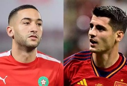 Đội hình ra sân chính thức Ma-rốc vs Tây Ban Nha: Morata dự bị
