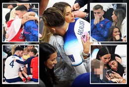 Những ngôi sao Anh được dàn Wags vỗ về ngay trên khán đài