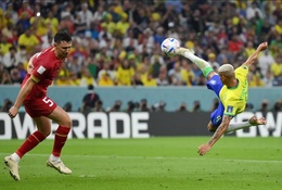 Cú vô lê của Richarlison được trao giải bàn thắng đẹp nhất World Cup 2022