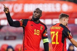 Lukaku lập kỷ lục ghi bàn mới ở vòng loại Euro