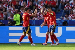 Morata chỉ còn xếp sau Ronaldo và Platini về bàn thắng tại Euro