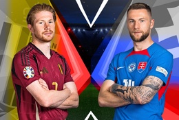 Link trực tiếp EURO 2024 hôm nay 17/6: Bỉ vs Slovakia
