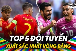 Top 5 đội tuyển xuất sắc nhất tại vòng bảng Euro 2024