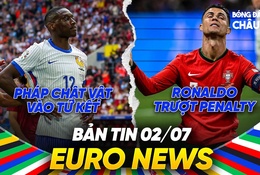 BẢN TIN EURO 2024 | Ngày 2/7 | CRISTIANO RONALDO VẪN KHÔNG GHI BÀN; PHÁP VÀ BỒ ĐÀO NHA VÀO TỨ KẾT