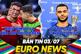 BẢN TIN EURO 2024 | Ngày 3/7 | Nhịp tim kỳ lạ của Ronaldo, Gakpo dẫn đầu cuộc đua vua phá lưới EURO