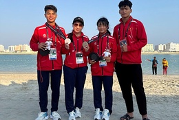 Việt Nam giành 2 huy chương vật bãi biển Đại hội Thể thao Trẻ châu Á