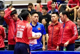 Singapore đánh bại Việt Nam kịch tính trong chung kết bóng bàn đồng đội nam  SEA Games 33