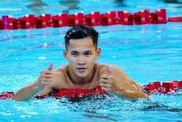 Phạm Thành Bảo hoàn tất cú đúp Vàng bơi ếch SEA Games 33