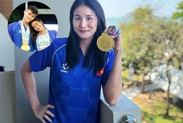 Thanh Bảo - Mỹ Tiên viết nên câu chuyện tình ấm áp tại SEA Games 33