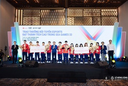 Garena Việt Nam trao tặng hơn 1 tỷ đồng cho các đội tuyển Esports đạt thành tích cao tại SEA Games 33