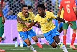 Vinicius cứu Brazil khỏi thất bại trước Marốc ở World Cup 2026