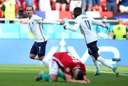 Griezmann theo sát Ronaldo và Platini về ghi bàn tại EURO