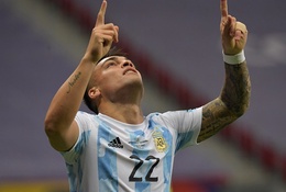 Lautaro Martinez sánh ngang Messi ở vòng loại World Cup 2022