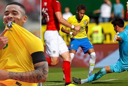 GHQT: Tam tấu tỏa sáng, Brazil "xé" Áo chạy đà hoàn hảo cho World Cup