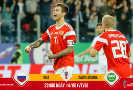 Niềm hy vọng vàng Smolov giúp ĐT Nga xóa nỗi ám ảnh ở vòng bảng World Cup