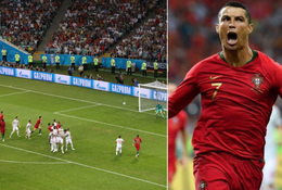 Mổ xẻ siêu phẩm sút phạt thần sầu của Ronaldo vào lưới Tây Ban Nha