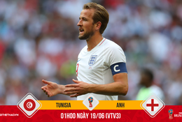 "Đội tiếp đạn khủng" giúp Harry Kane bùng nổ và tuyển Anh đè bẹp Tunisia?