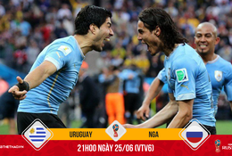 Song tấu Cavani - Suarez sẽ giúp Uruguay gieo rắc nỗi sợ hãi cho chủ nhà Nga?