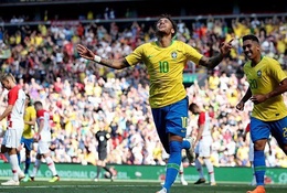 GHQT: Neymar trở lại ghi bàn tức thì giúp Brazil thắng nhẹ Croatia