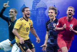 Đánh giá sức mạnh 4 đội tuyển góp mặt ở bán kết World Cup 2018