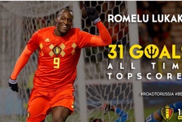 FIFA tuyên bố Lukaku chưa phải là chân sút tốt nhất lịch sử ĐT Bỉ