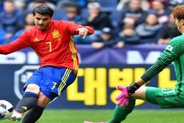 Giao hữu quốc tế, Tây Ban Nha 6-1 Hàn Quốc: Nolito và Morata toả sáng