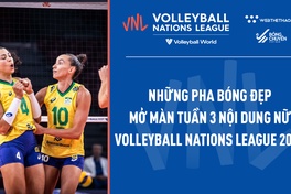 Những pha bóng đẹp mở màn tuần 3 nội dung nữ Volleyball Nations League 2022