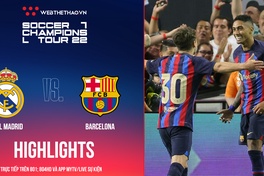 Highlights Real Madrid vs  Barcelona | Siêu phẩm định đoạt trận đấu | Soccer Champions Tour 2022