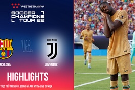 Highlights Barcelona vs Juventus | Dembele hóa Messi solo ghi siêu phẩm | Soccer Champions Tour 2022