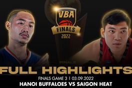 Saigon Heat nhấn chìm Hanoi Buffaloes tại Game 3, lên ngôi vô địch VBA 2022