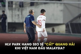 HLV Park Hang Seo có "dám" cất Quang Hải khi Việt Nam đấu Malaysia?