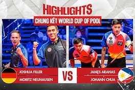Highlight chung kết World Cup of Pool 2023: Philippines vs Đức