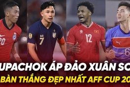 Bàn thắng "xấu xí" của Supachok áp đảo Xuân Son ở bàn thắng đẹp nhất AFF Cup 2024