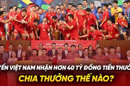 Tuyển Việt Nam nhận hơn 40 tỷ đồng tiền thưởng, chia thưởng thế nào?