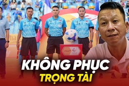 HLV Văn Sỹ Sơn không phục trọng tài, nhận định đội rớt hạng V.League