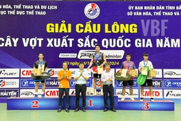 Giải cầu lông các cây vợt xuất sắc quốc gia 2024: Lê Đức Phát, Trần Thị Phương Thúy vô địch