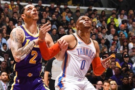 Video kết quả NBA 2018/19 ngày 03/01: Los Angeles Lakers - Oklahoma City Thunder