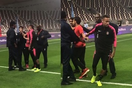 Không chỉ chụp ảnh selfie, Neymar còn giải cứu fan cuồng khỏi lực lượng an ninh