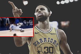 Stephen Curry tiếp tục "nổi nhất Vịnh Bắc Bộ" với pha ăn mừng ngã sấp mặt triệu view