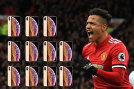 Chỉ 1 phút đá cho Man Utd, Alexis Sanchez có thể mua 11 chiếc Iphone XS 64GB