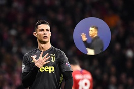 Ronaldo chế nhạo CĐV Atletico Madrid trong ngày Juventus bại trận